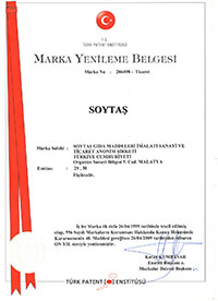 MARKA TESCİL BELGESİ